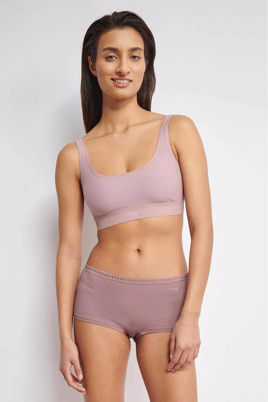 sloggi GO Crush boxershort (set van 3) roze/oudroze
