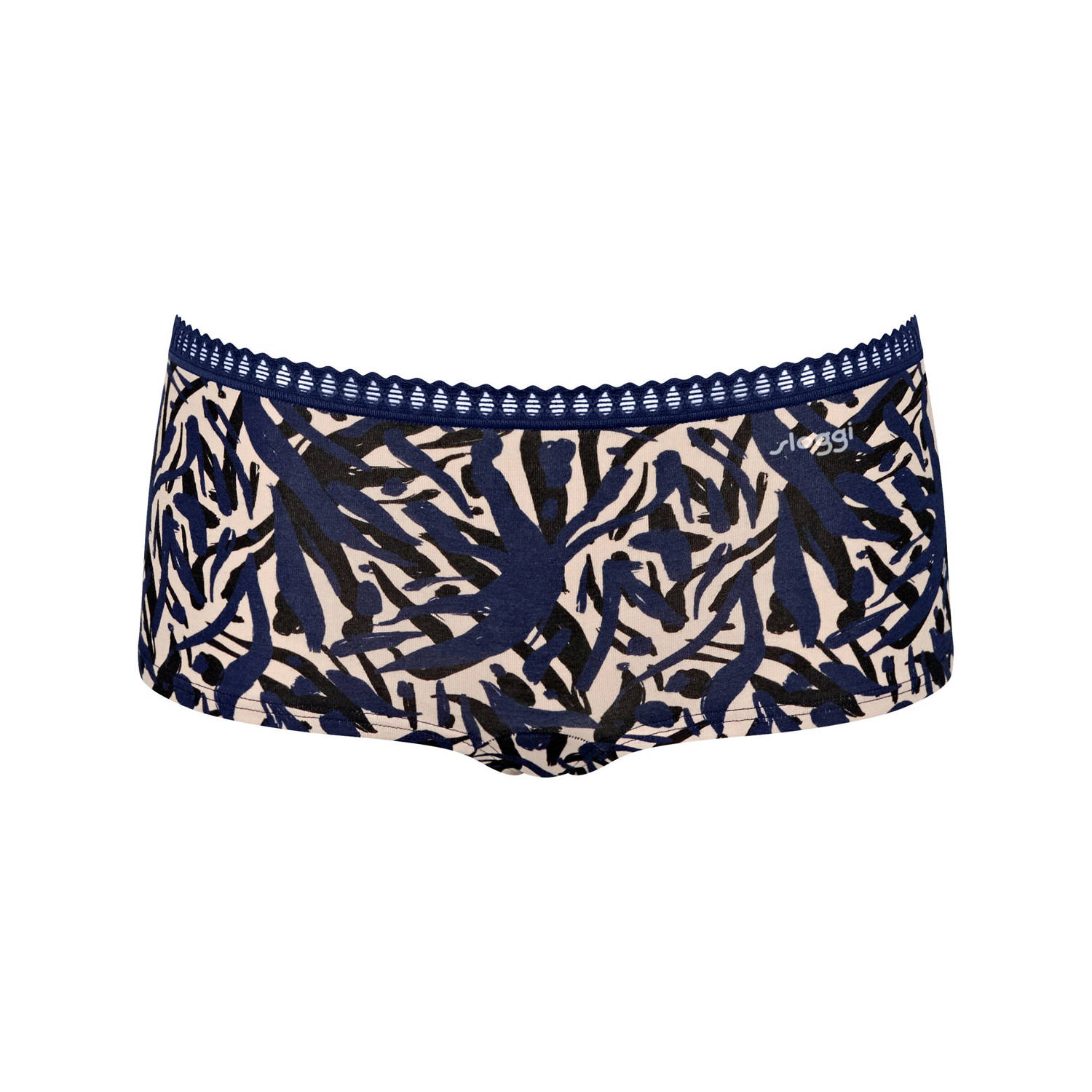 Sloggi GO short (set van 3) blauw zwart ecru