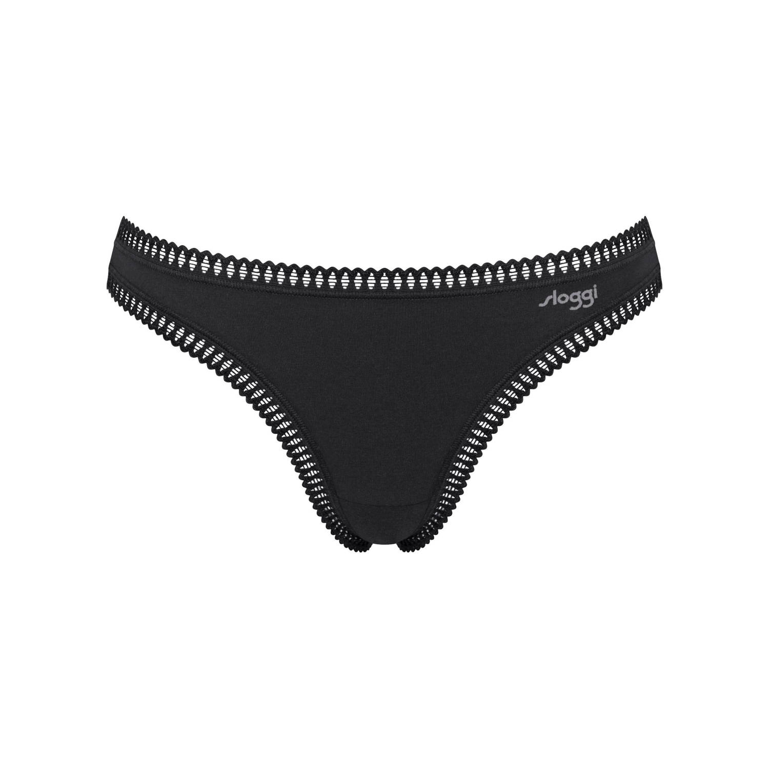 Sloggi GO string (set van 3) blauw zwart ecru
