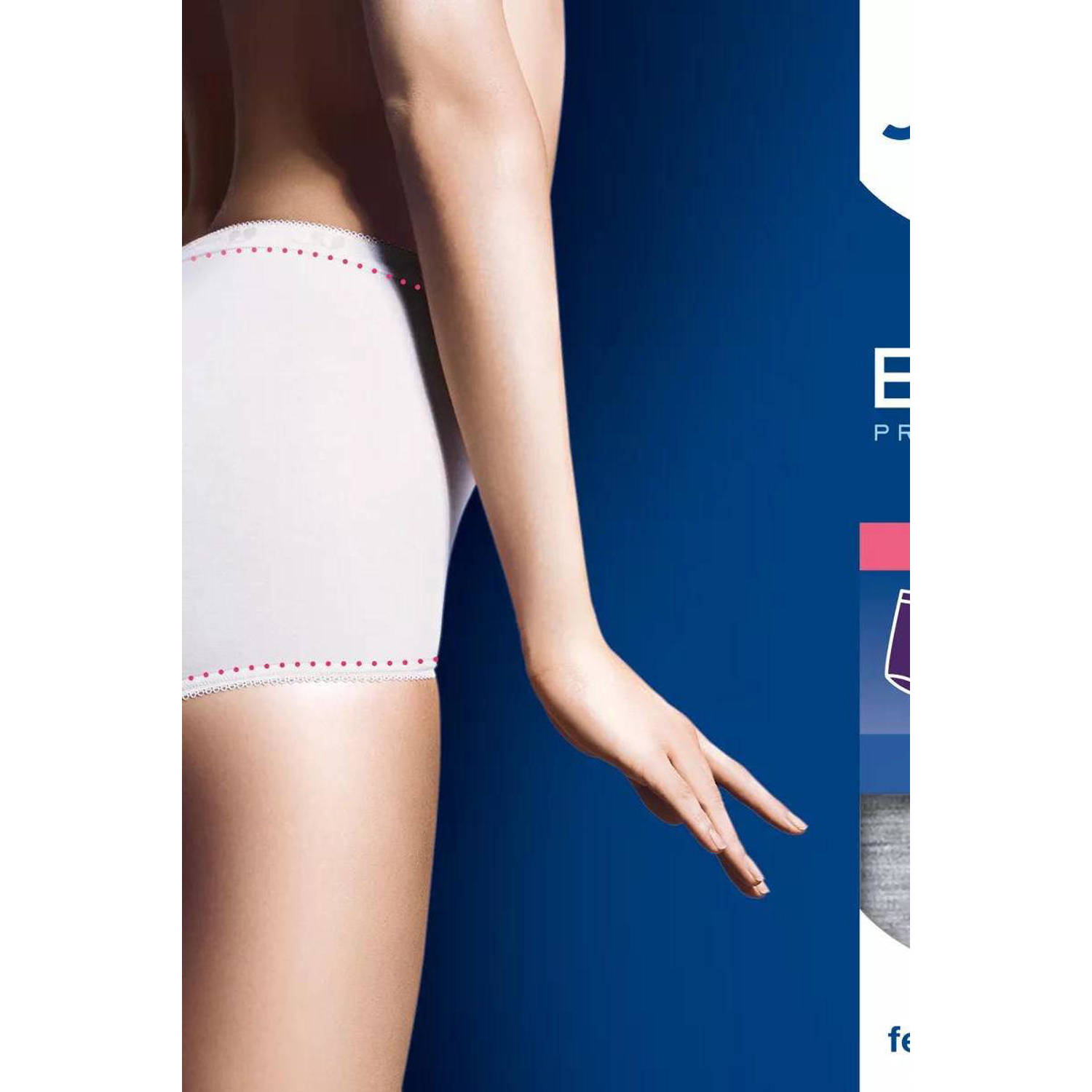 Sloggi Basic+ maxislip (set van 4) paars beige wit grijs