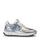 Floris van Bommel Blokki 01.17 leren sneakers zilver metallic