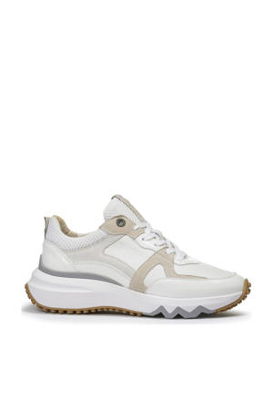  Curvi 01.15 chunky leren sneakers wit/beige