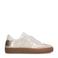 Manfield leren sneakers goud