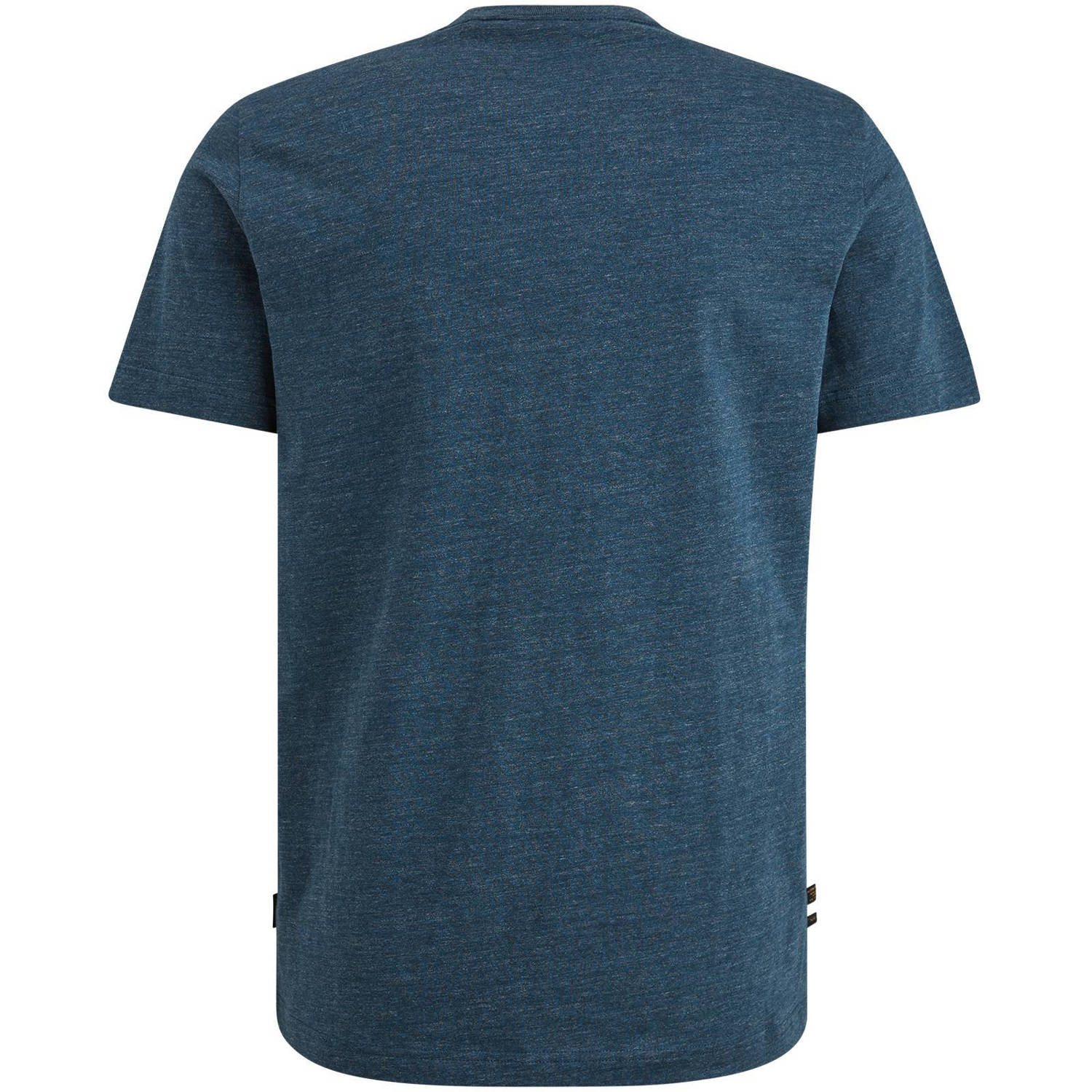 PME Legend regular fit T-shirt met printopdruk blauw