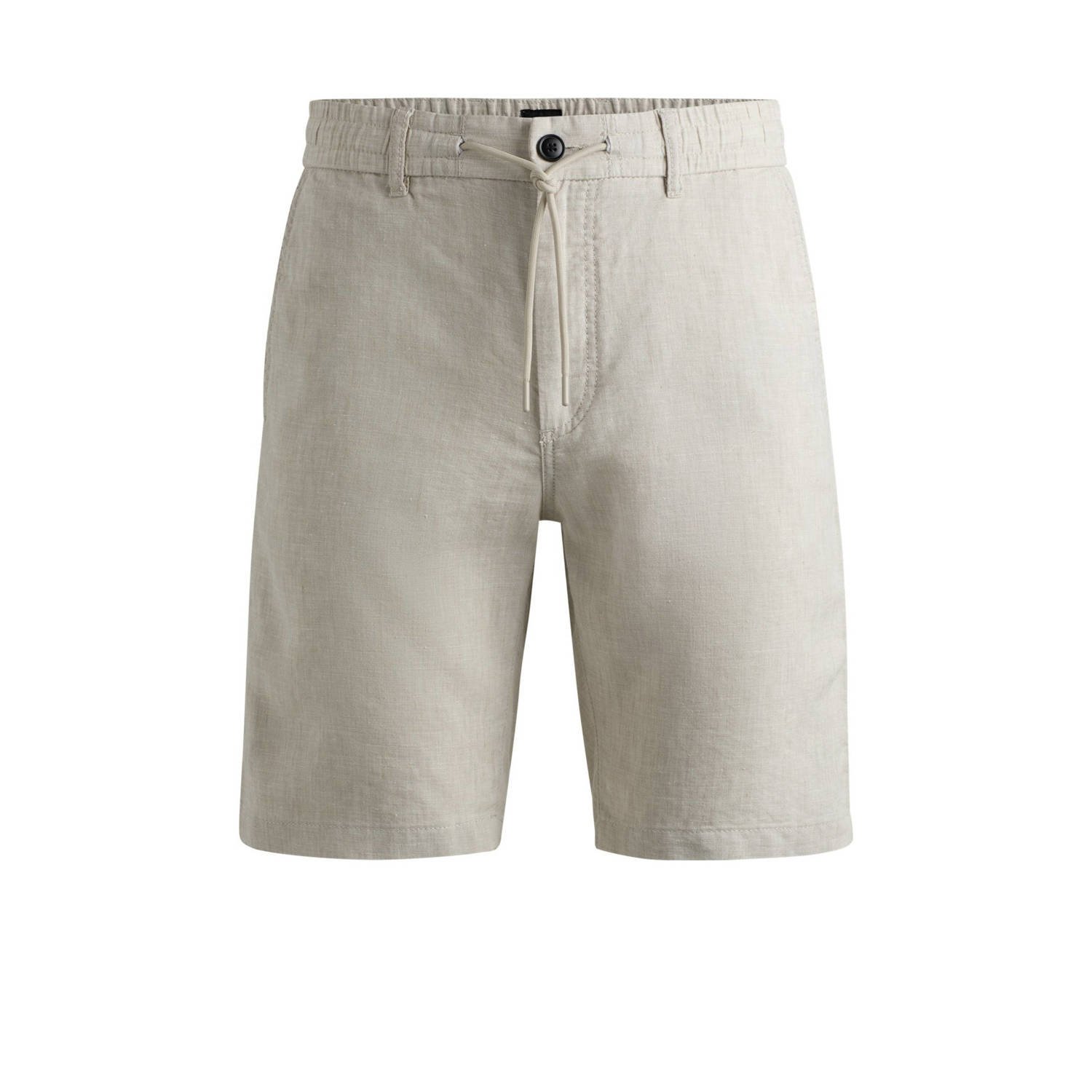 Hugo Boss Beige Chino Shorts Linnenmix Beige Heren