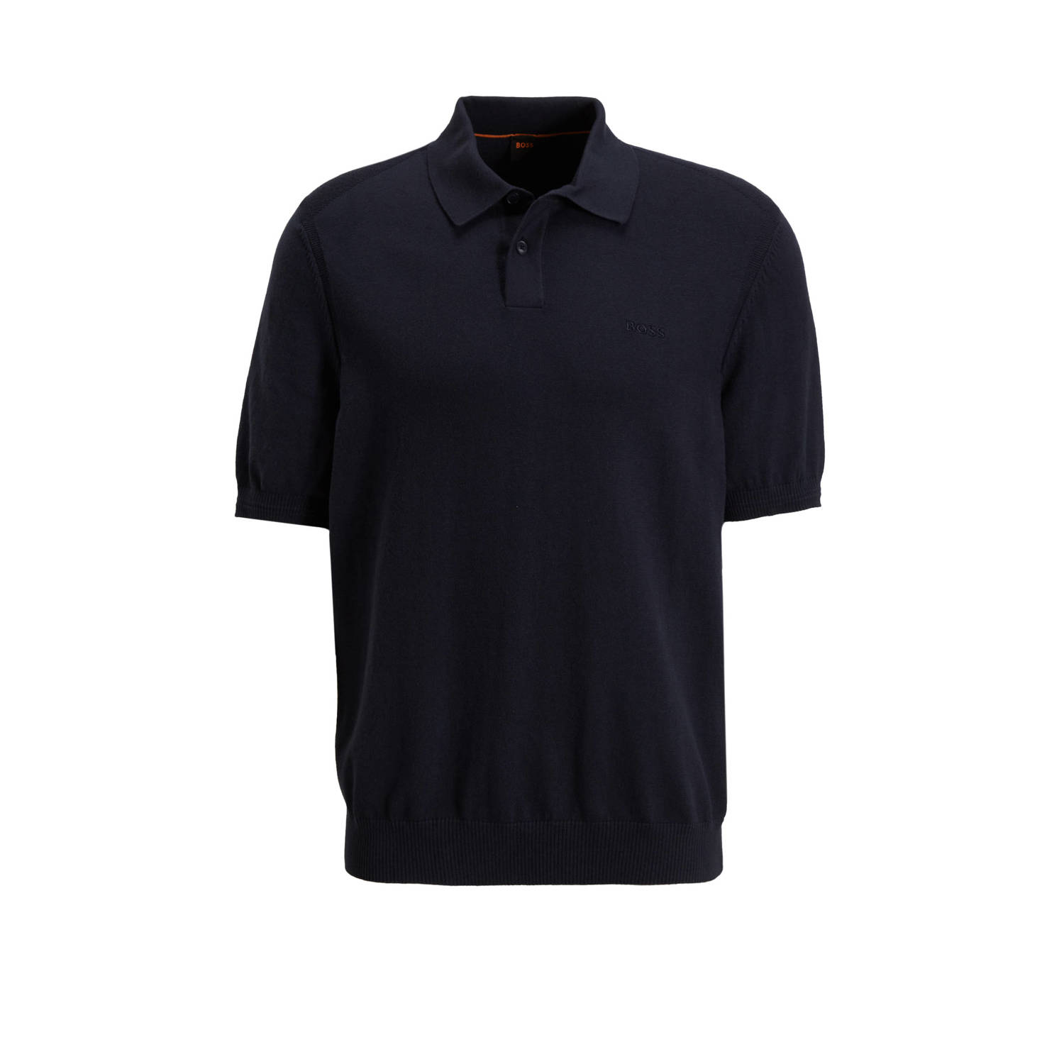 BOSS regular fit polo ASAC_P met logo dark blue