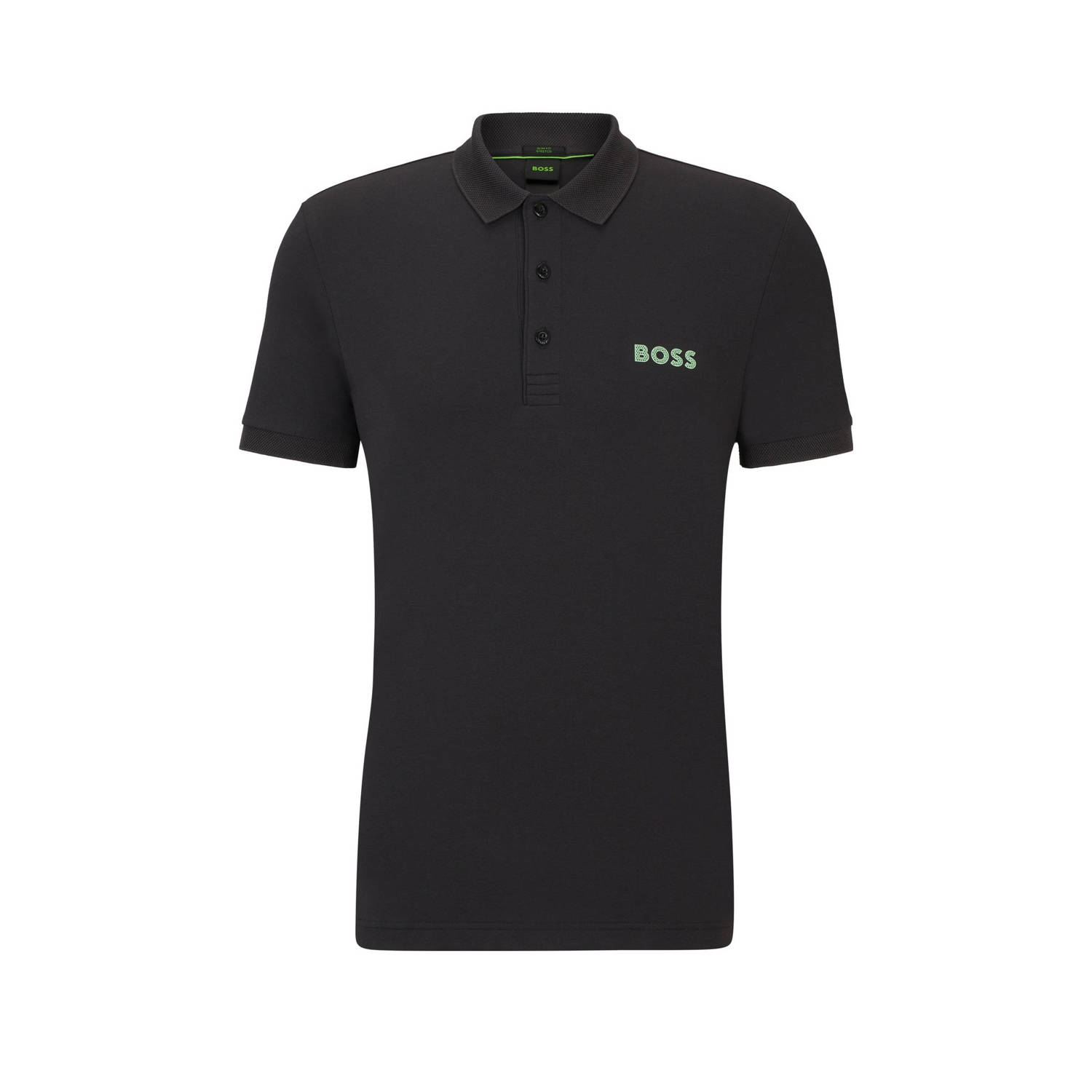 BOSS slim fit polo PAULE met logo charcoal