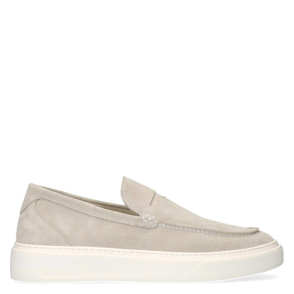Beige heren Manfield suède loafers