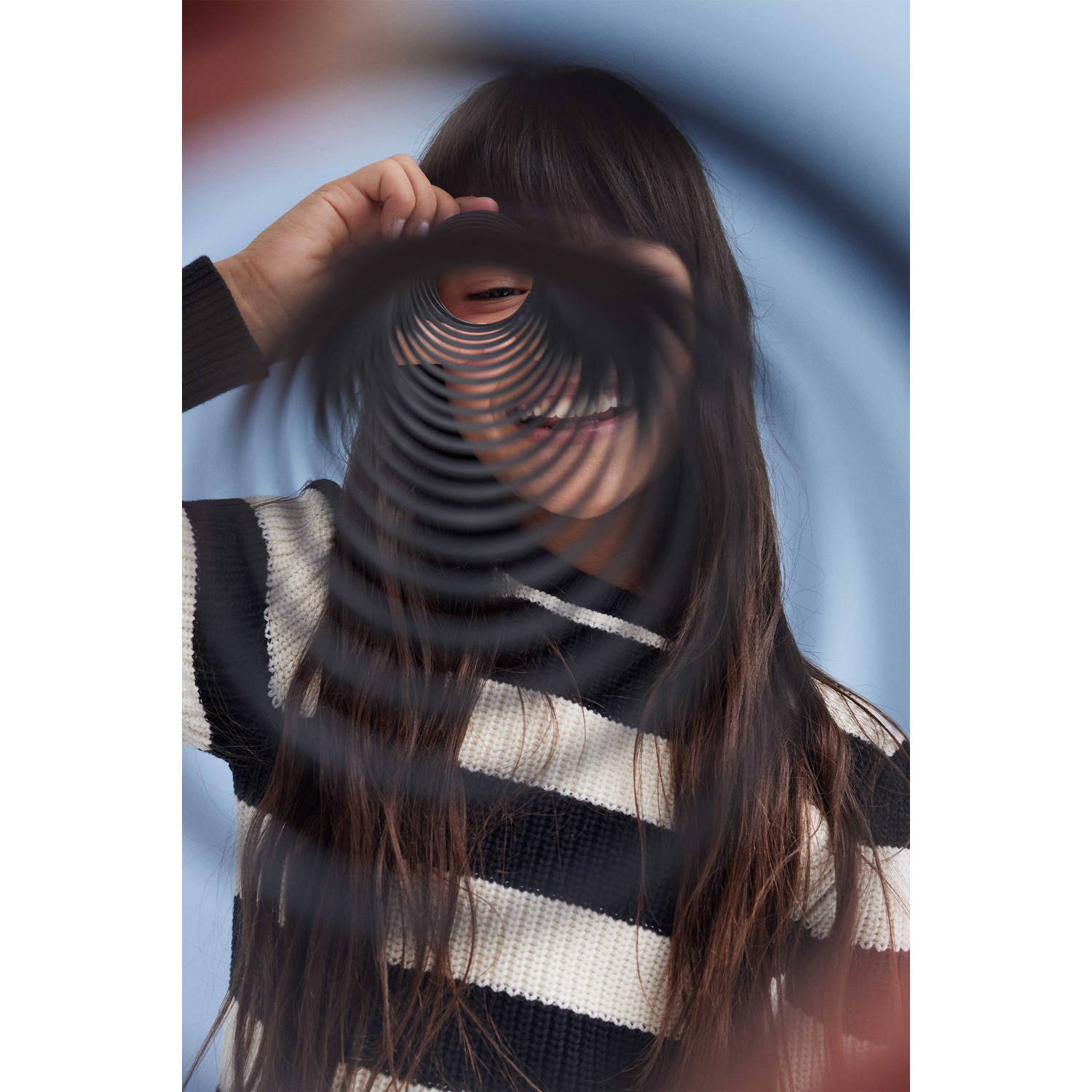 WE Fashion gestreepte trui zwart wit
