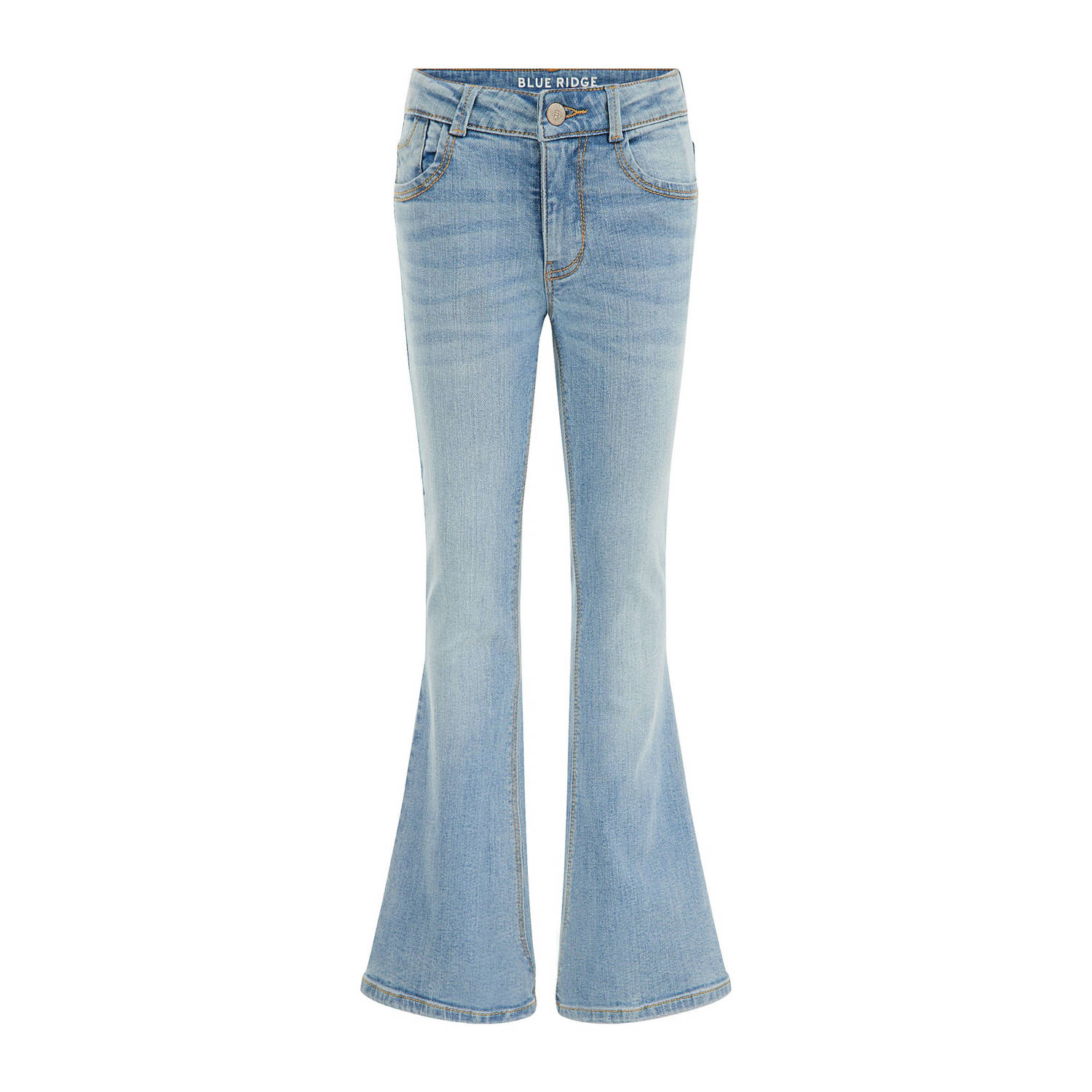 WE Fashion Blue Ridge flared jeans blue used denim Broek Blauw Meisjes Stretchdenim 122