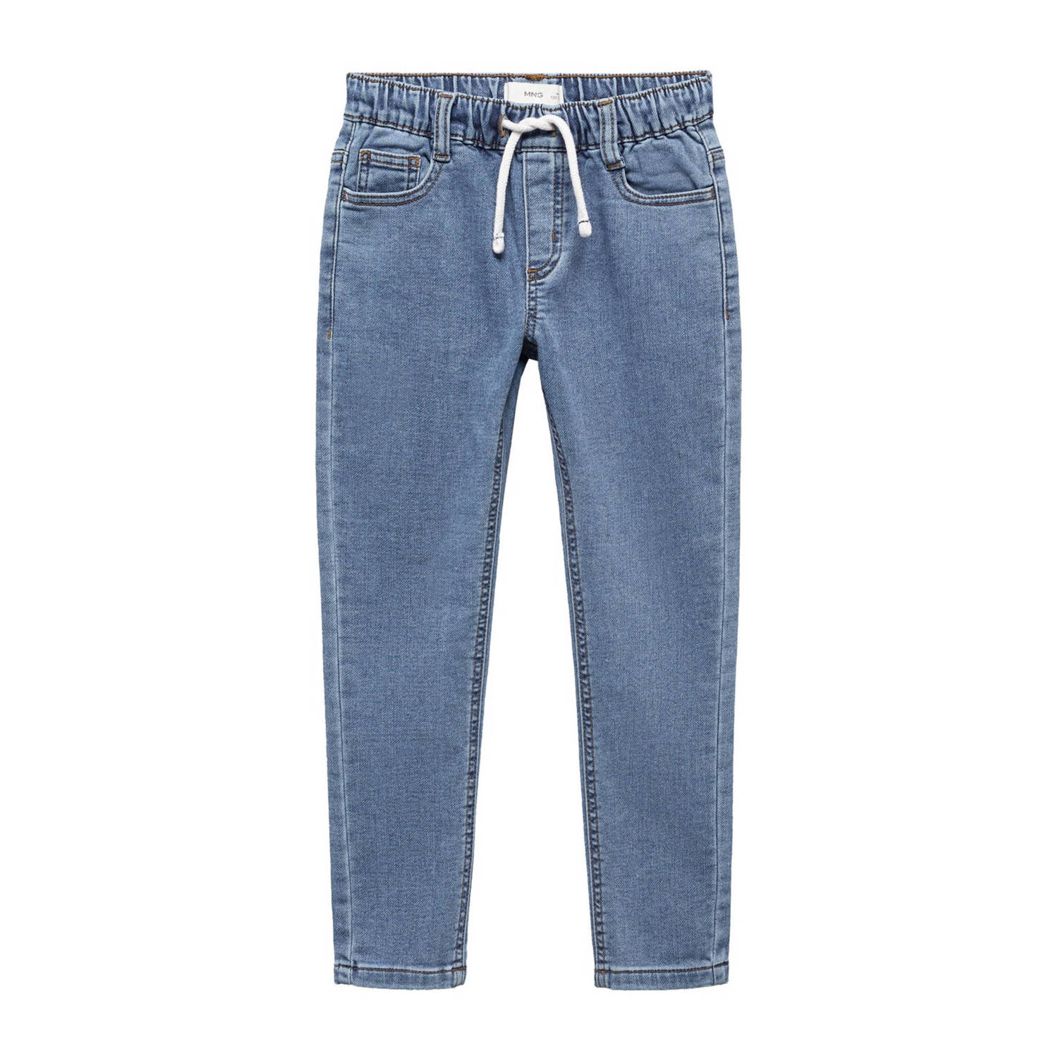 Mango Kids relaxed jeans changeant blauw Broek Jongens Stretchdenim Effen 122