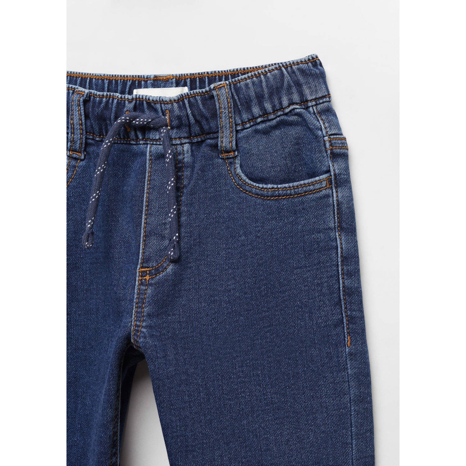 Mango Kids slim fit jeans changeant blauw