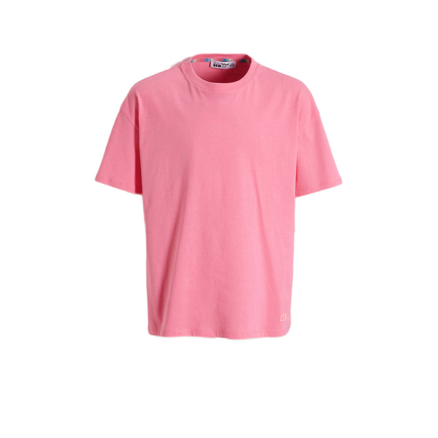 LTB T-shirt KOKAHA met backprint roze Meisjes Denim Ronde hals Backprint 140