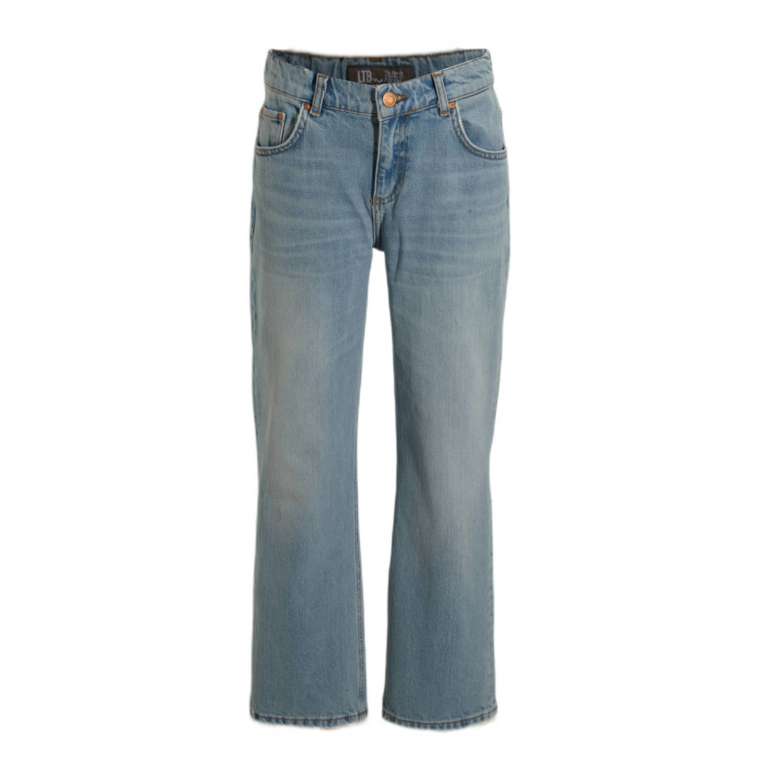 LTB straight fit jeans TERRY B costea wash Blauw Jongens Denim Effen 128