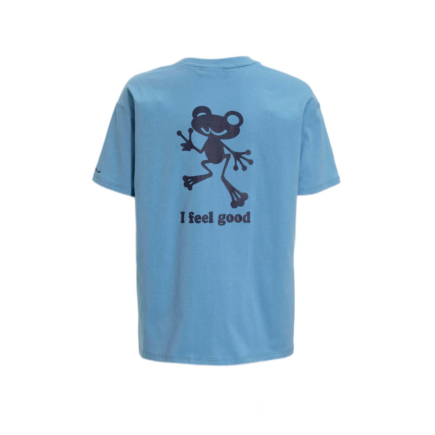 LTB T-shirt LETENE met tekst blauw