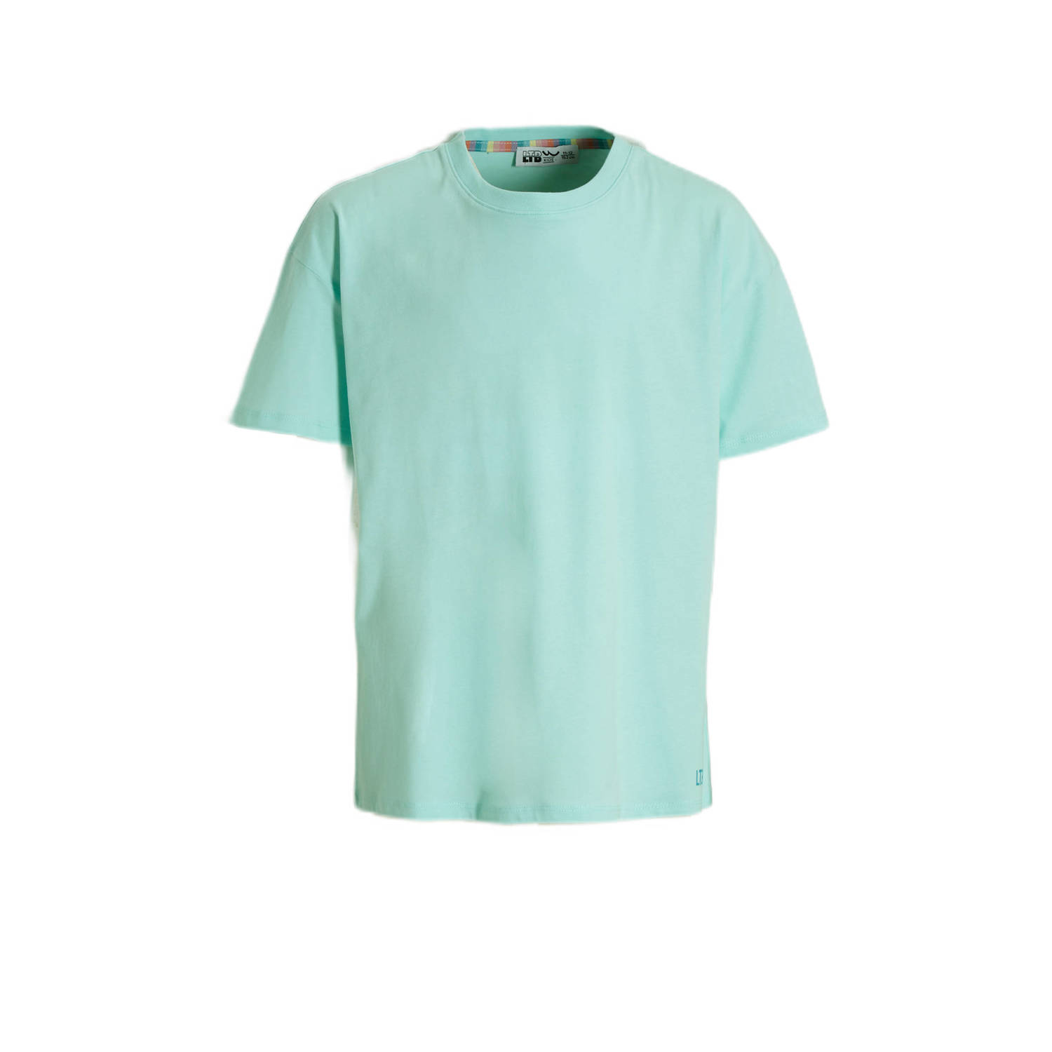 LTB T-shirt KOKAHA met backprint blauw Meisjes Denim Ronde hals Backprint 140
