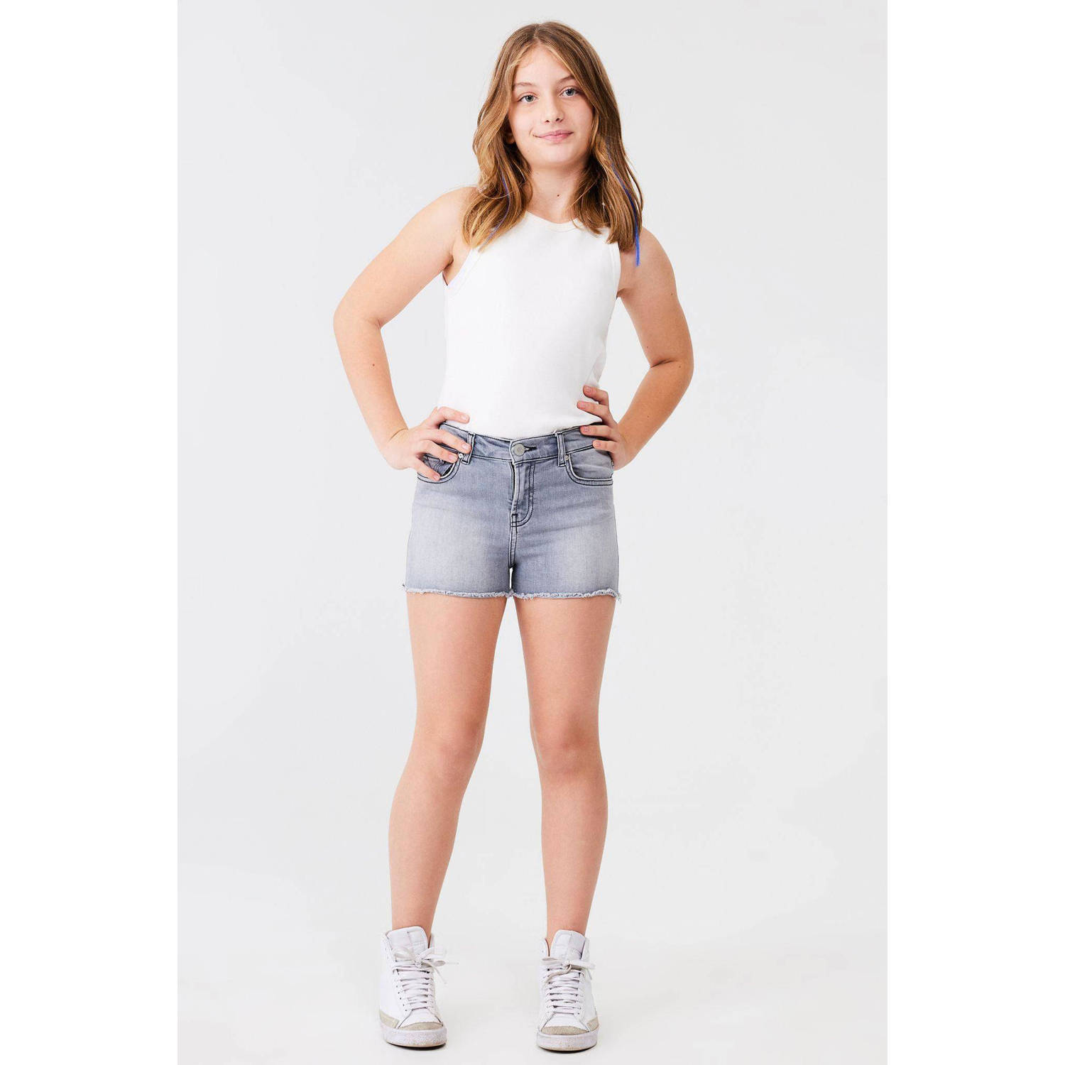 LTB regular fit denim short LAYLA G jadiel wash Korte broek Grijs Effen 128