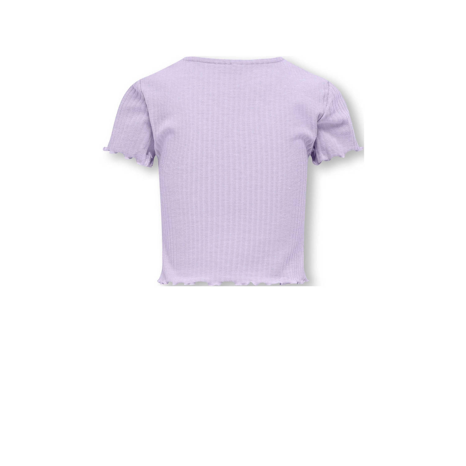 ONLY KIDS GIRL ribgebreid T-shirt KOGNELLA lila