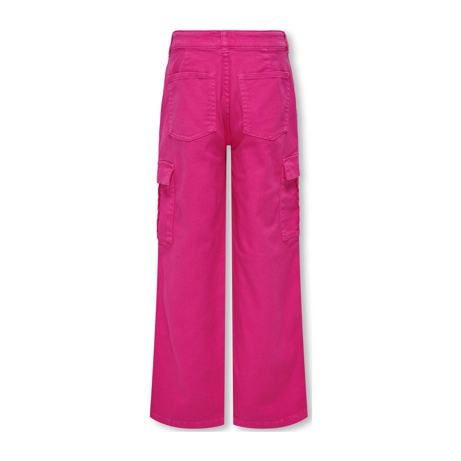ONLY KIDS GIRL straight fit cargobroek KOGYARROW fuchsia