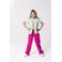 KIDS ONLY GIRL straight fit cargobroek KOGYARROW-VOX fuchsia