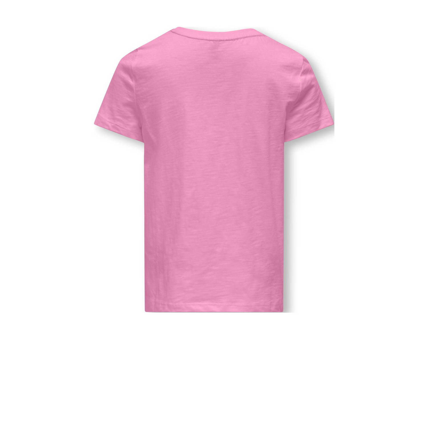 ONLY KIDS GIRL T-shirt KOGNUNA met tekst zoetroze