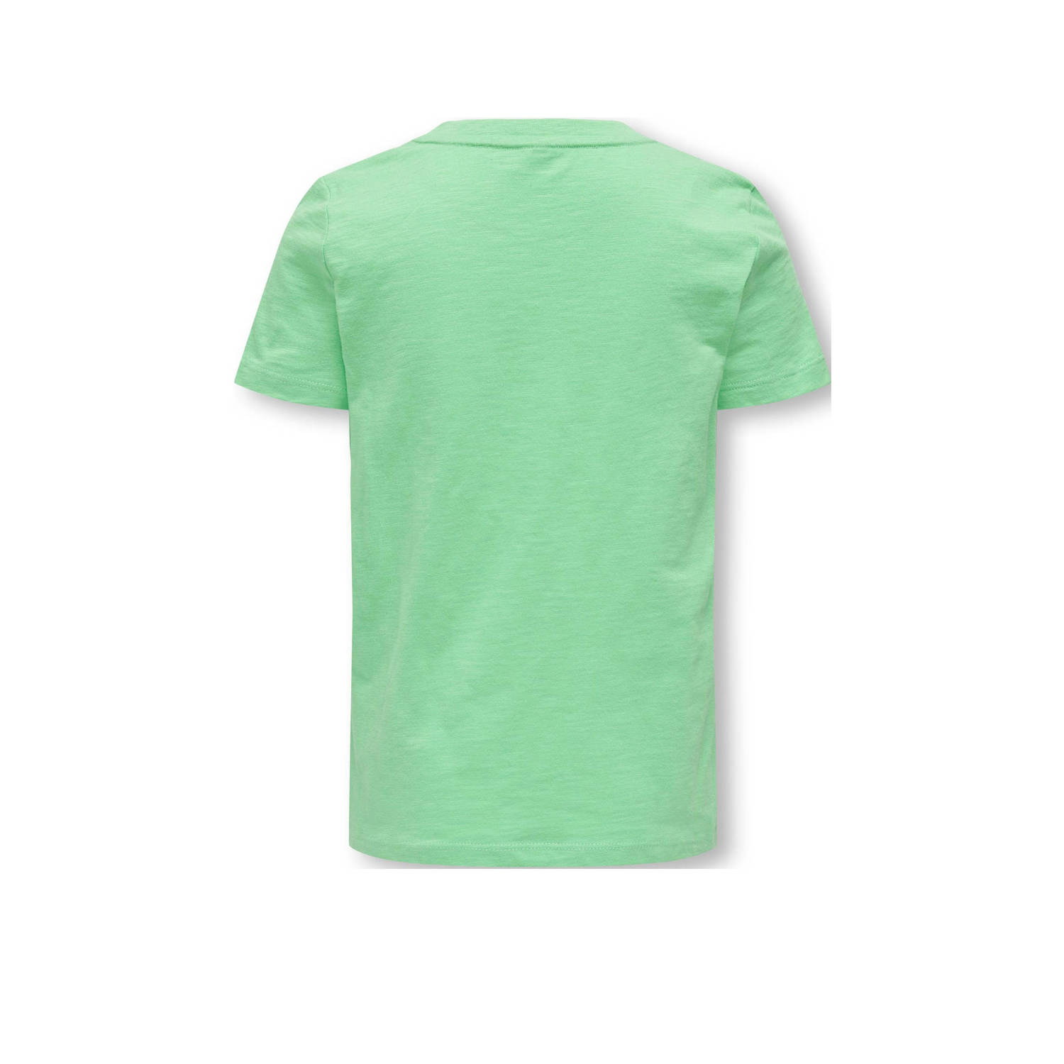 ONLY KIDS GIRL T-shirt KOGNUNA met tekst frisgroen