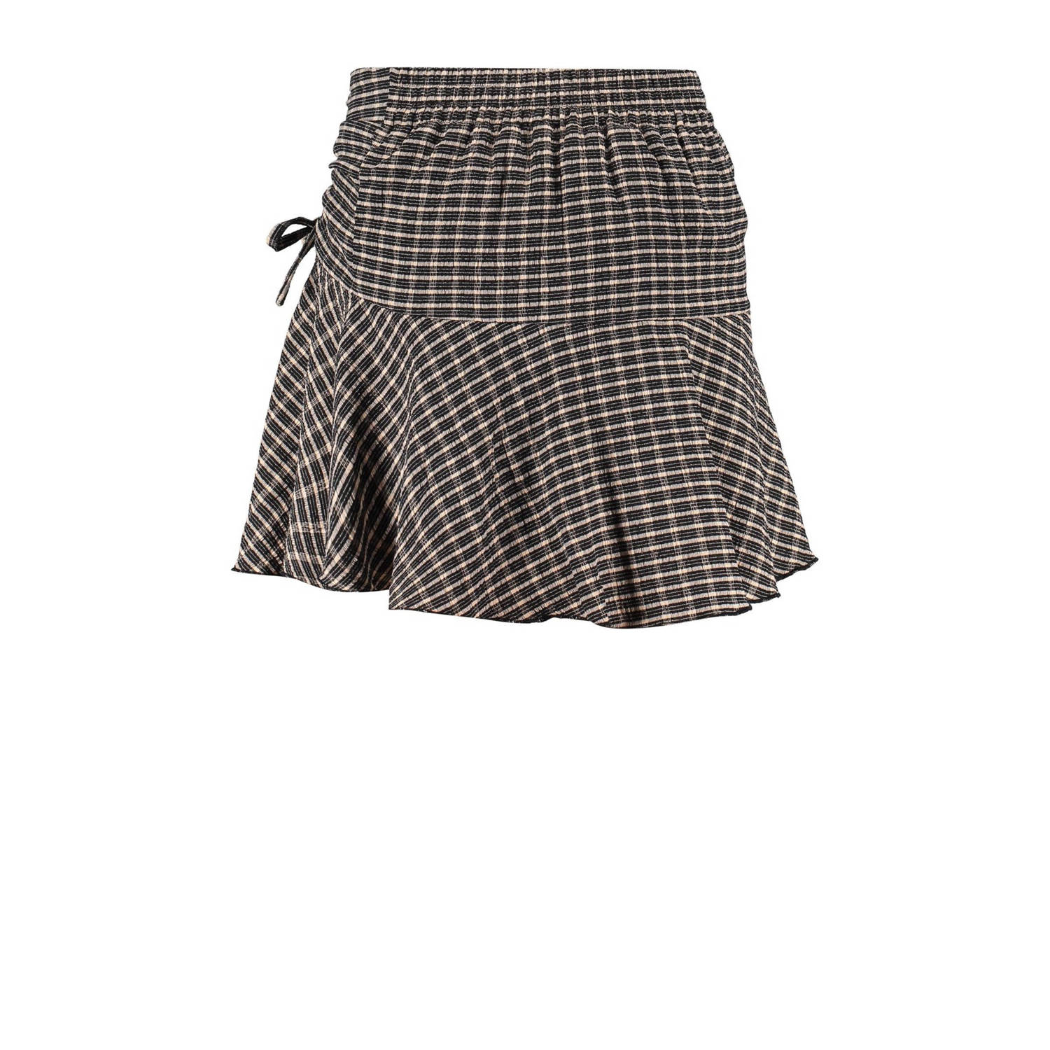 Frankie&Liberty geruite rok zwart