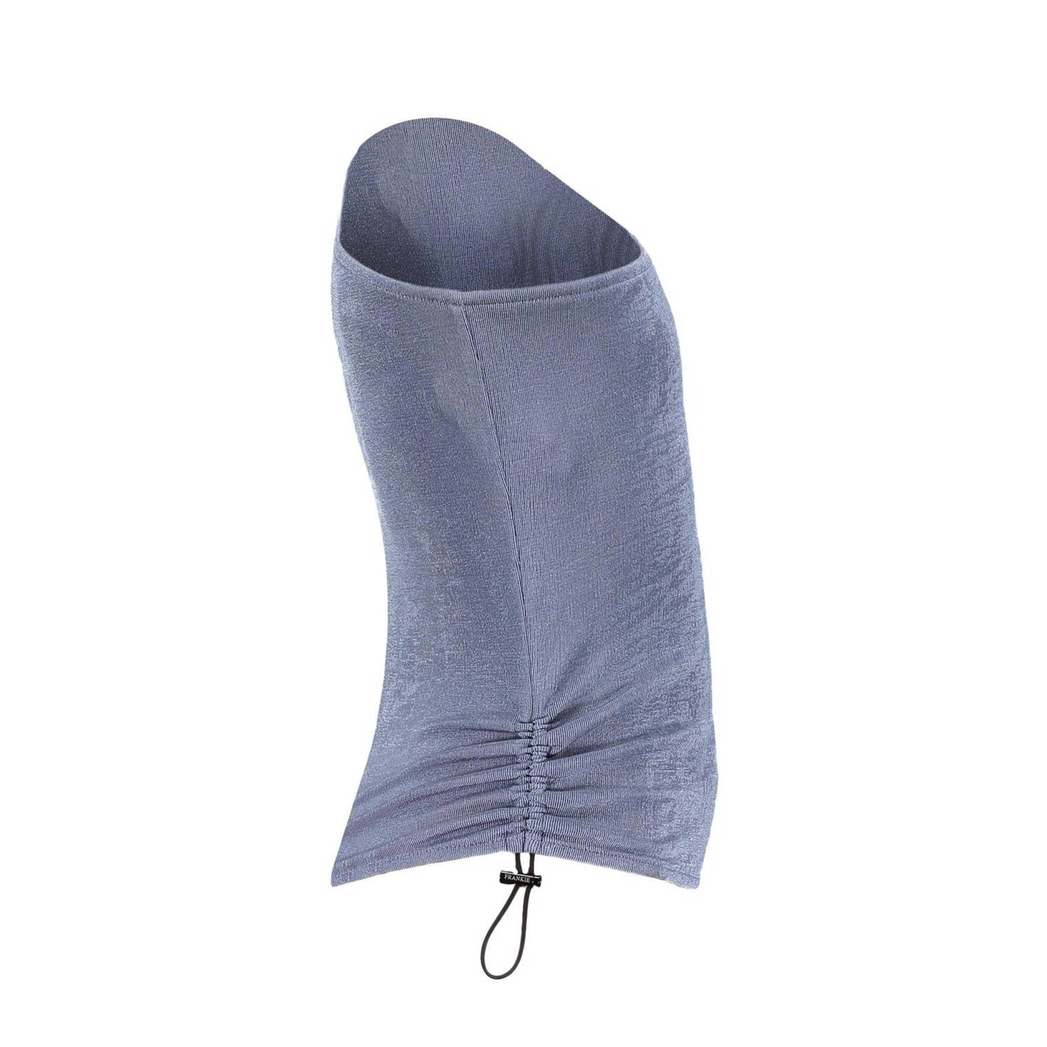 Frankie&Liberty one shoulder top blauw