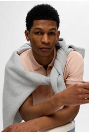 thumbnail: Selected regular fit polo SLHFAVE roze