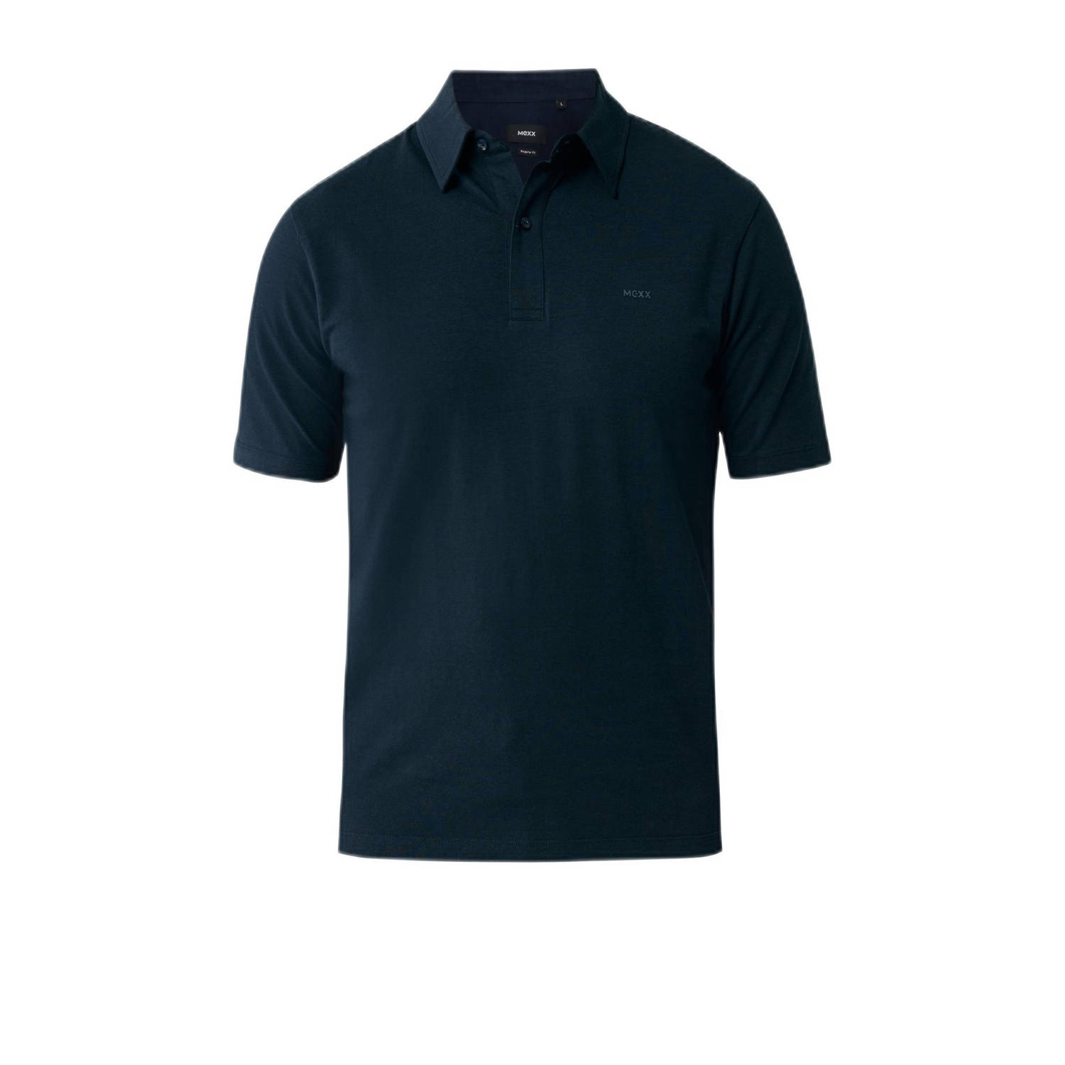 Mexx slim fit polo KEVIN met logo donkerblauw