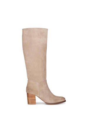 Fleur suède laarzen beige