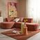NOUS Living hoekbank met ronde hoek Arles - roze