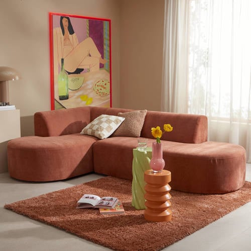 NOUS Living hoekbank links Arles - Roze
