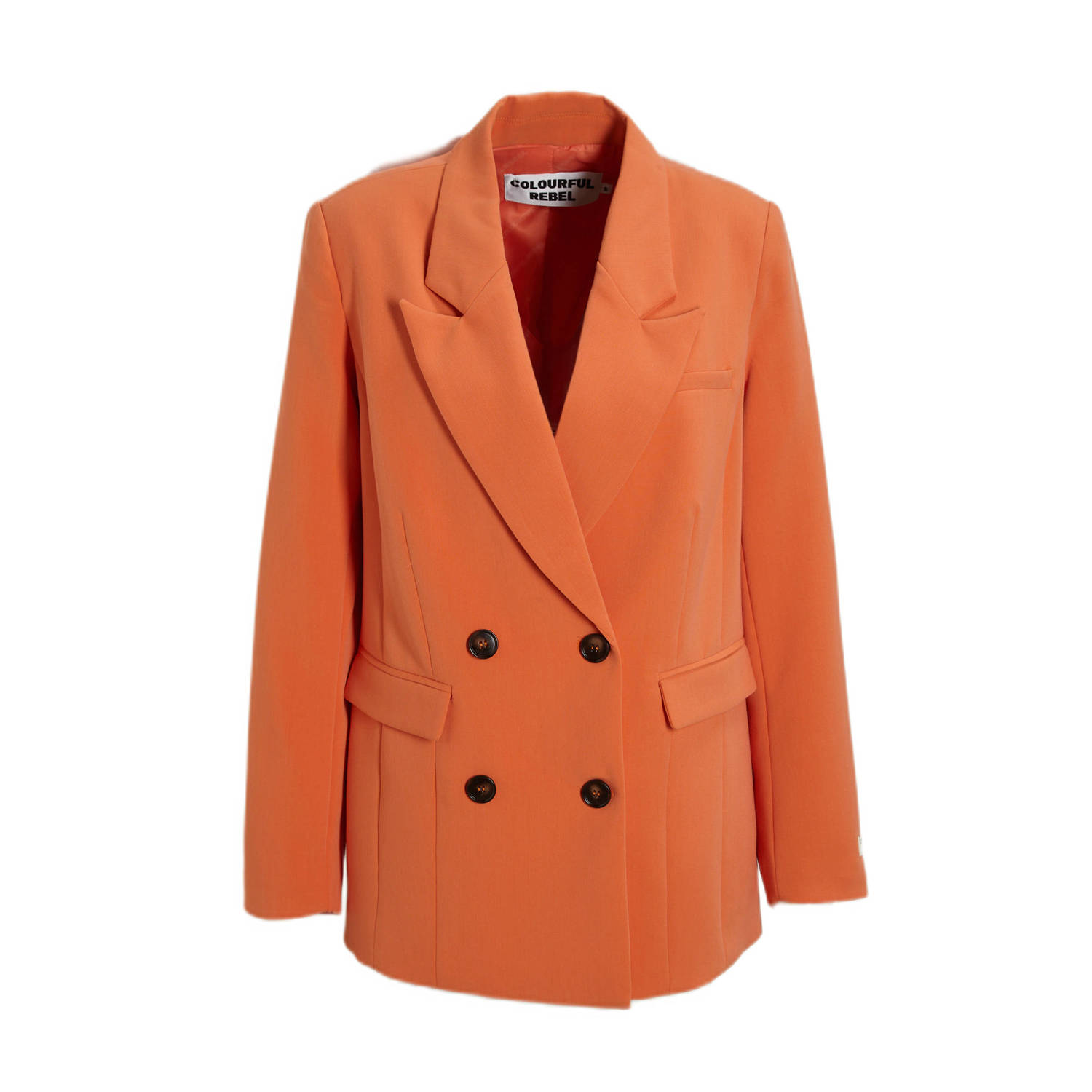 Colourful Rebel rechtvallende blazer Rikki oranje