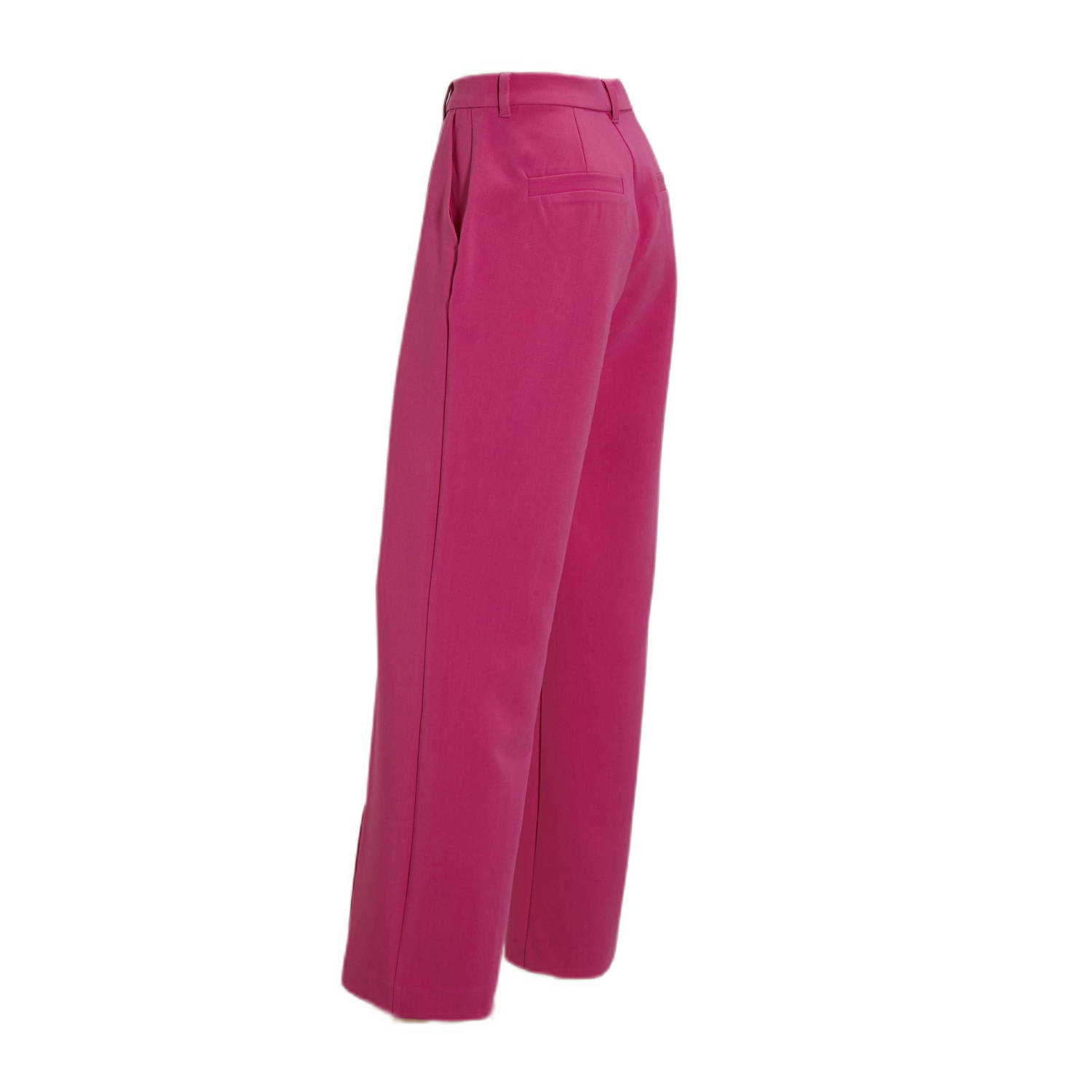 Colourful Rebel high waist straight fit pantalon Rus fuchsia