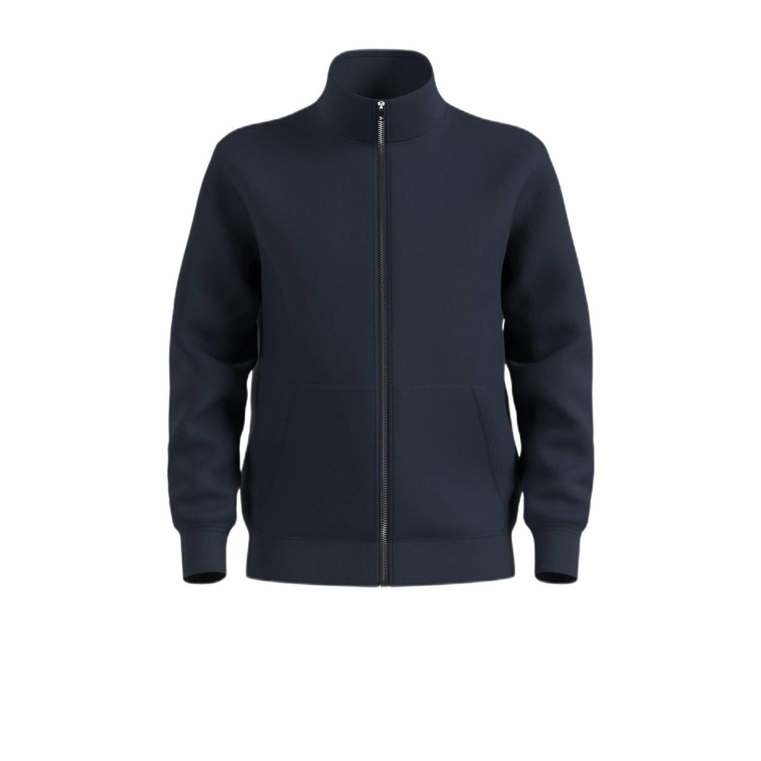 s.Oliver sweatvest met logo donkerblauw