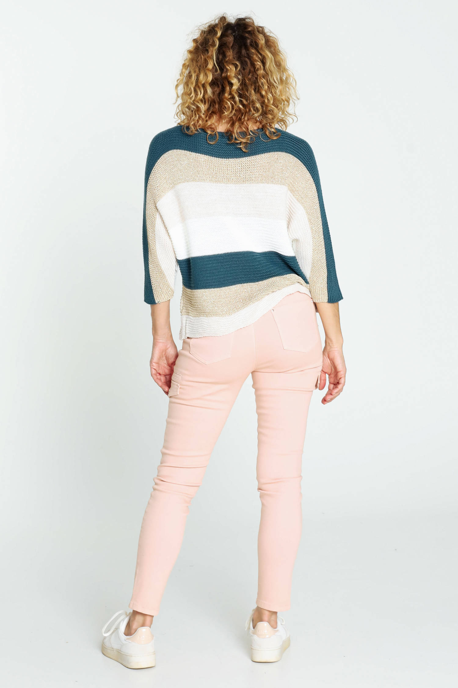 Zimocepuz Schattige beenwarmers voor dames, ster gestreepte gebreide