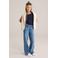 WE Fashion ribgebreide  top blue nights
