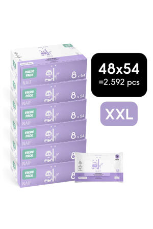Wehkamp NAÏF 48 stuks - plasticvrije lotion billendoekjes aanbieding