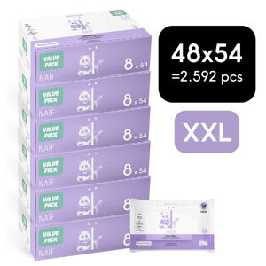 Wehkamp NAÏF 48 stuks - plasticvrije lotion billendoekjes aanbieding