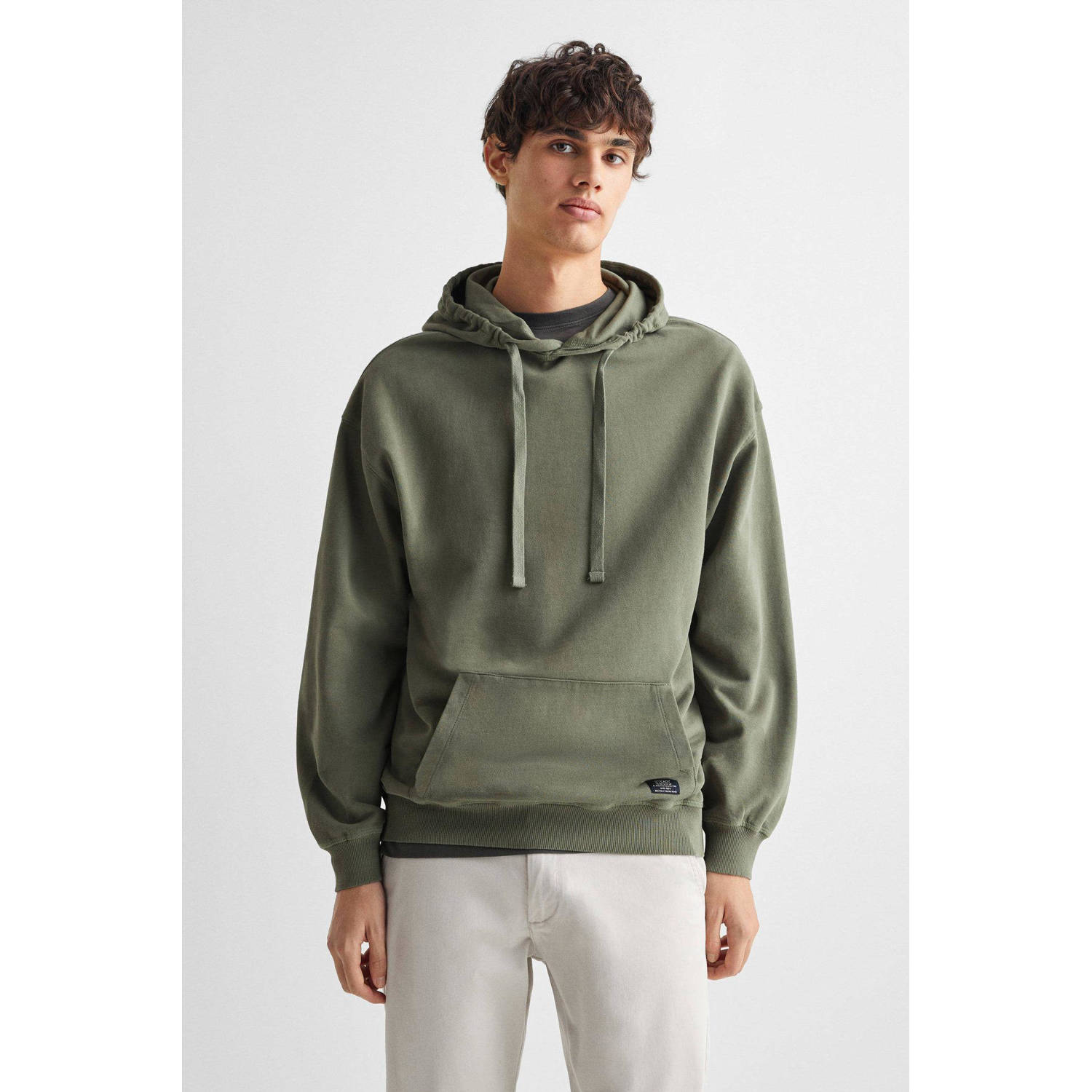 Mango Kids hoodie mosgroen