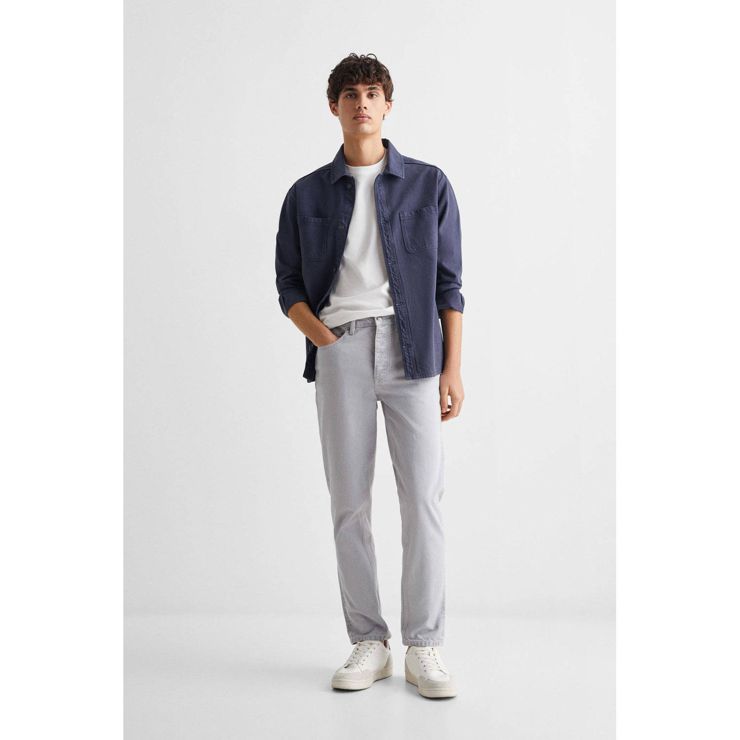 Mango Kids regular fit jeans grey denim