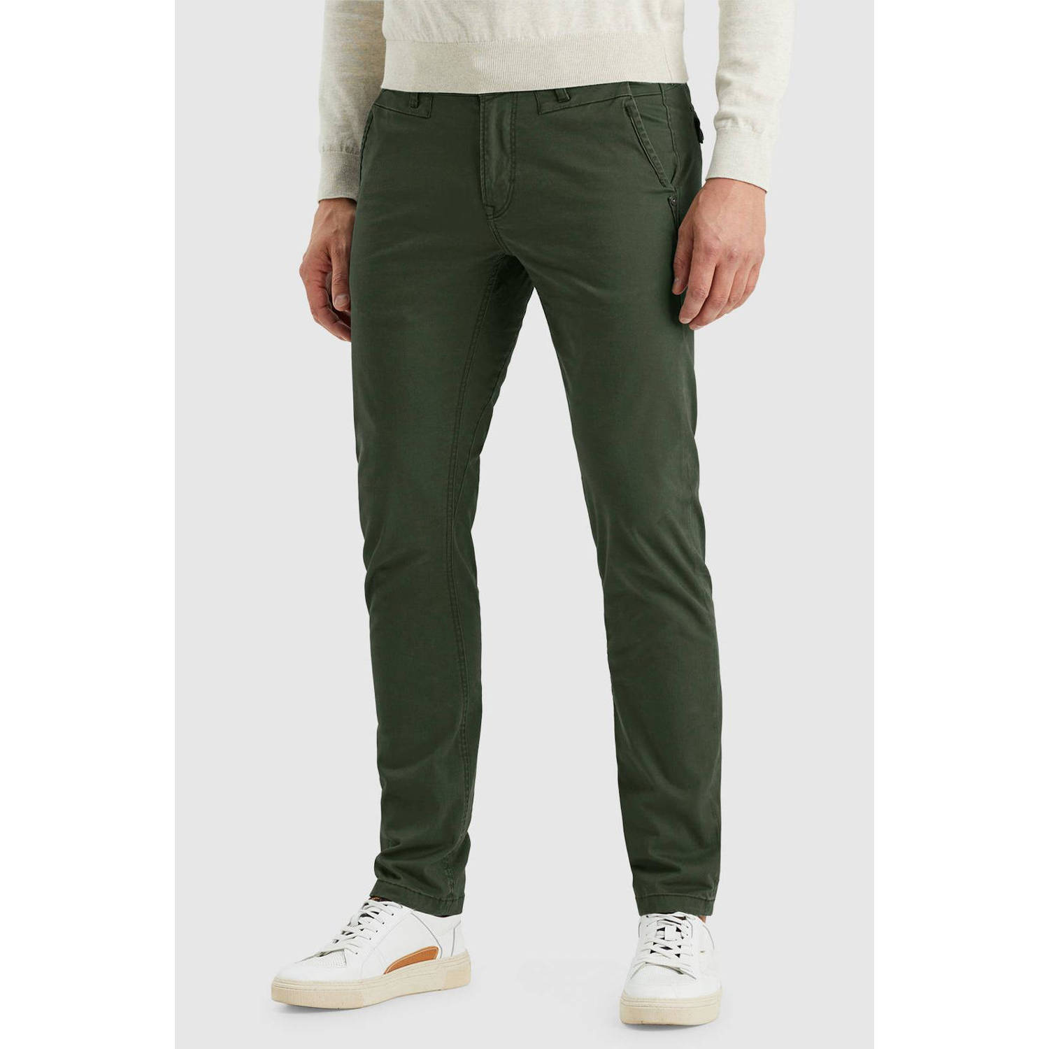 PME Legend tapered fit chino american classics donkergroen