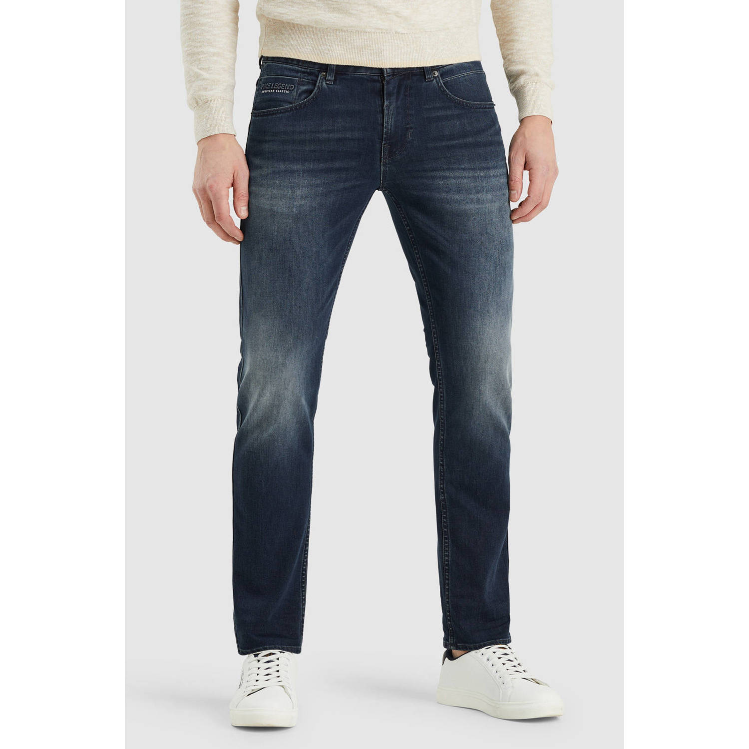 PME Legend Regular fit jeans met labeldetail model 'Nightflight'