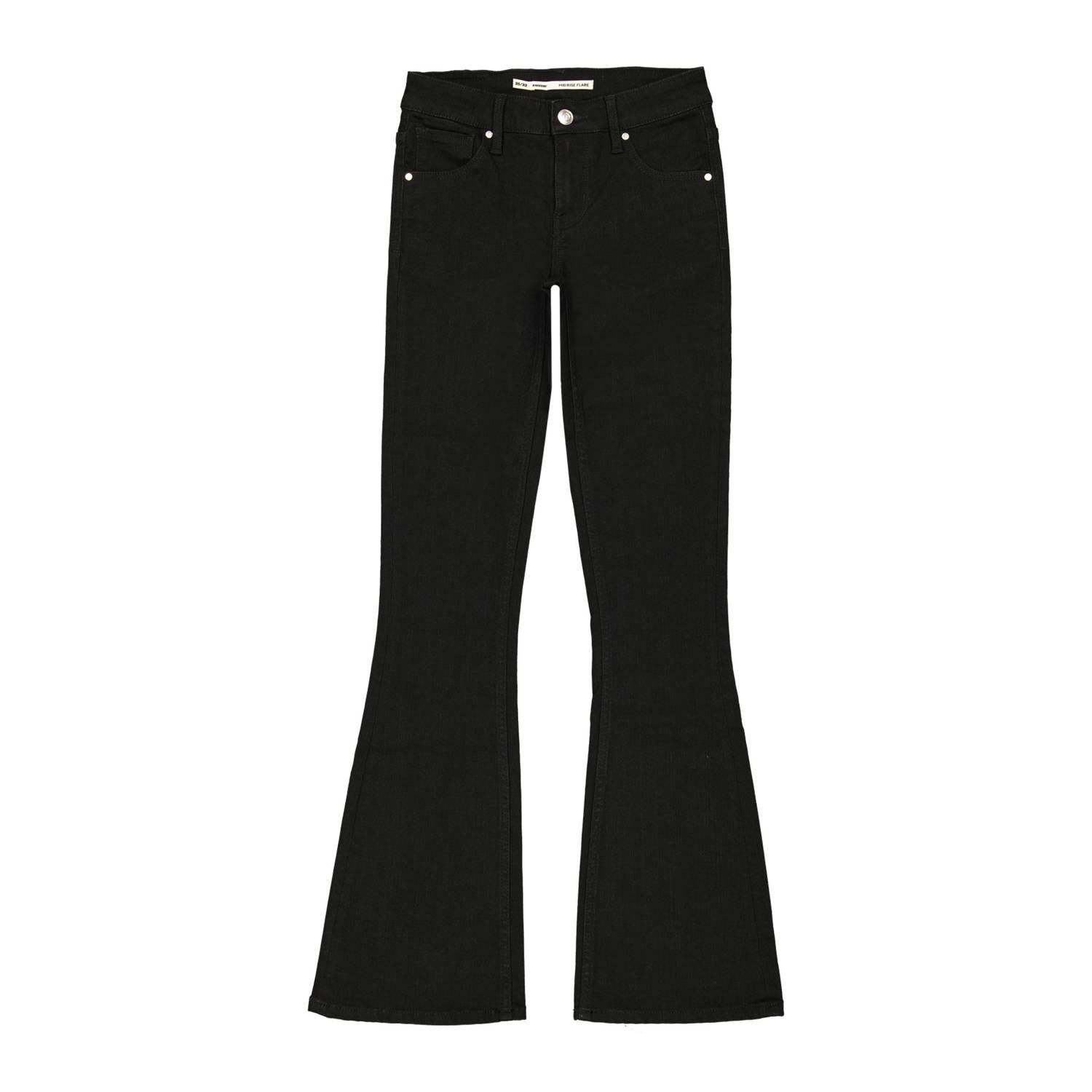 Raizzed high waist flared jeans black denim