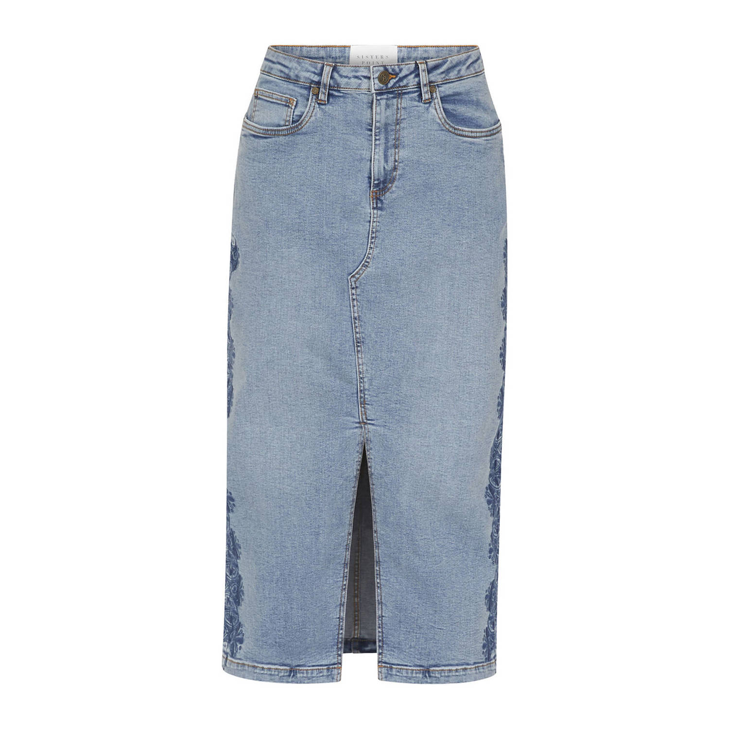 SisterS Point spijkerrok medium blue denim