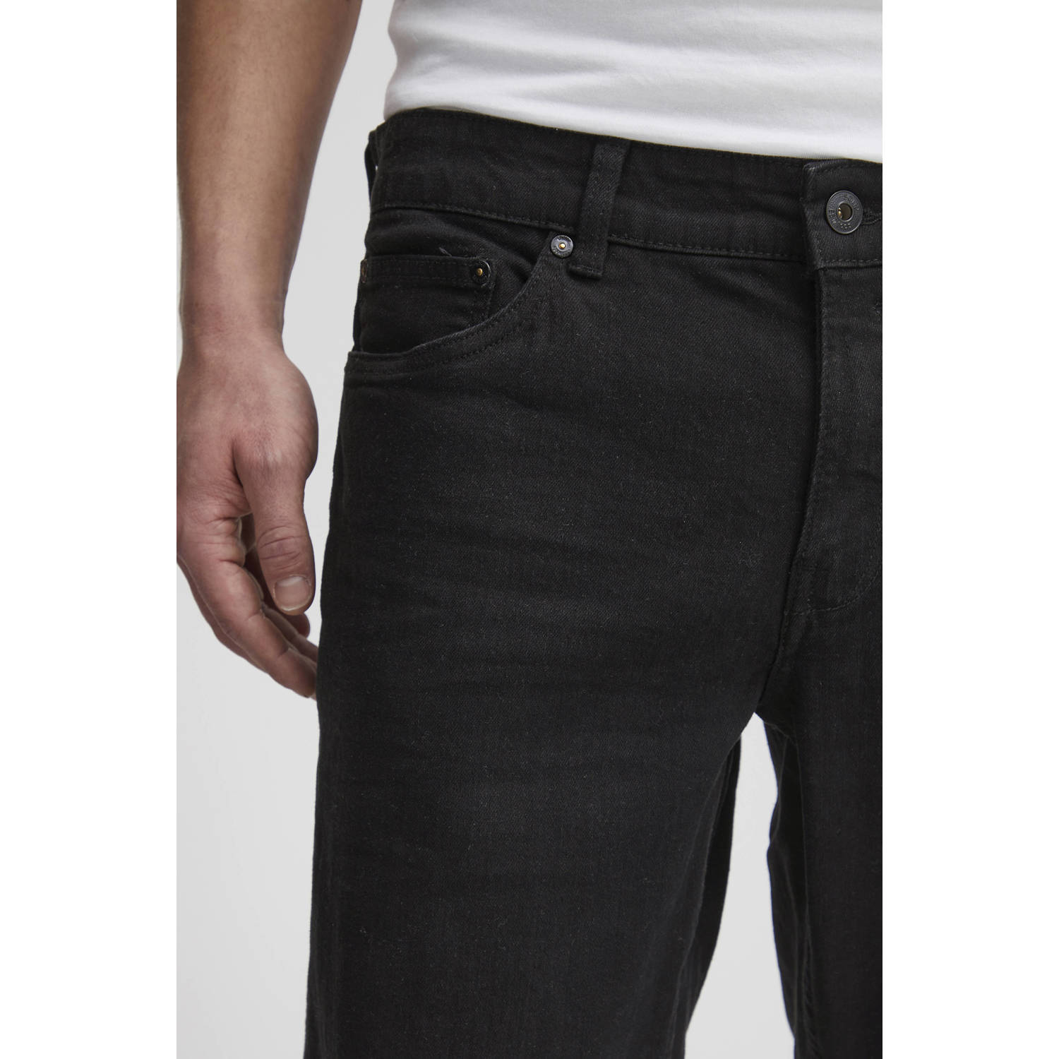 Solid regular fit jeans SDRyder black denim