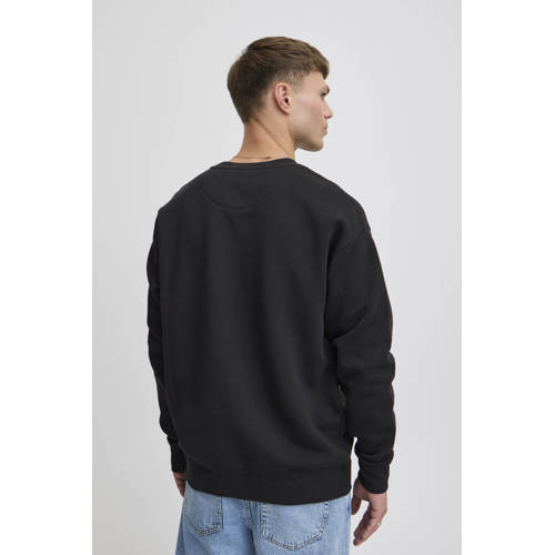 Solid sweater met logo zwart afbeelding