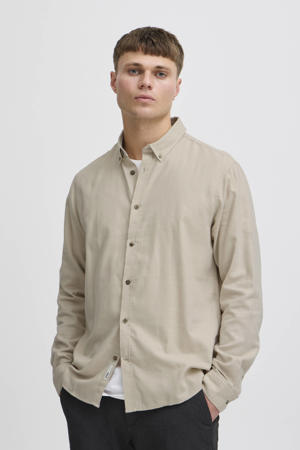 regular fit overhemd beige