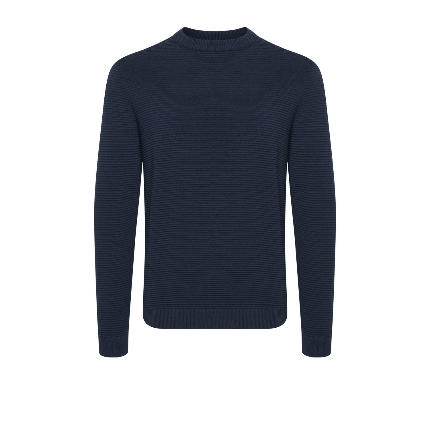 Solid sweater donkerblauw